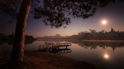 Beautiful Dawn At Lake 1920x1080 Wallpaper