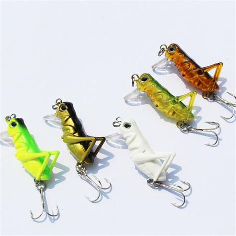 1pc Grasshopper Insects Fishing Lures Sea Fishing Tackle Flying Jig