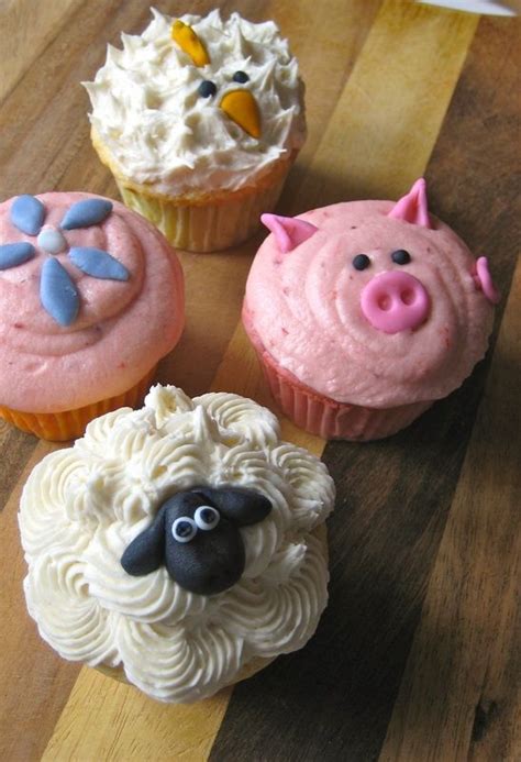 Farm Animals Cupcakescute For A Kids Birthday Party Or Even Easter