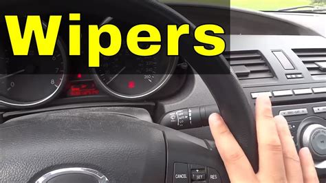 How To Use Windshield Wipers In A Car Driving Tutorial Youtube