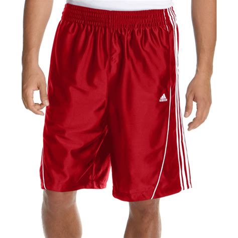Adidas 3 Stripe Dazzle Short In Red For Men University Red Lyst