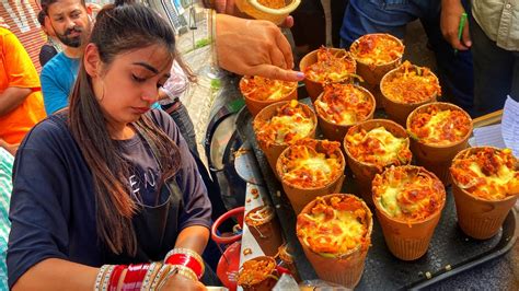 Viral Couple Selling Kulhad Pizza Fresh Bites Street Food India Anshu Yadav Youtube