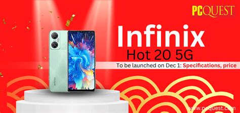 Infinix Hot 20 5g To Be Launched On Dec 1 Specifications Price