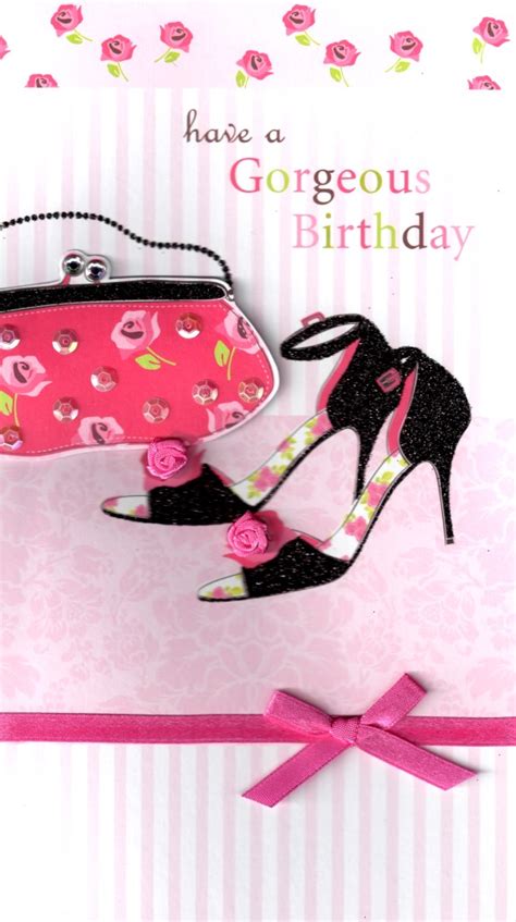 Bags Shoes Gorgeous Birthday Greeting Card Cards Love Kates