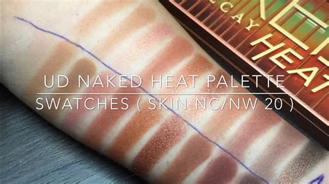 Urban Decay Naked Heat Palette Swatches Con E Senza Primer Hot Sex