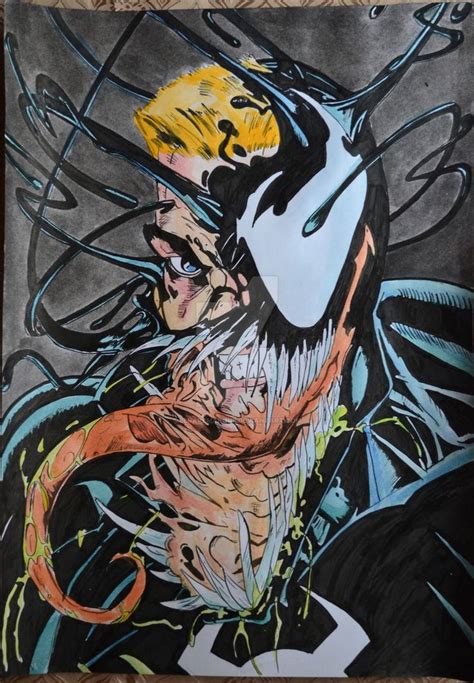 Venomedward Brock By Leraremarque On Deviantart Marvel Comics Art