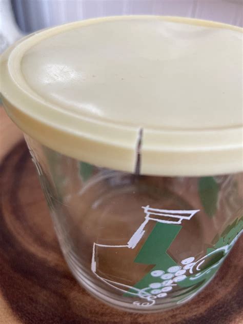 Vintage Hazel Atlas Sour Cream Jar With Lid Etsy