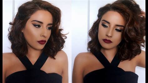 Prom Makeup Hair Tutorial Classic Hollywood Glam