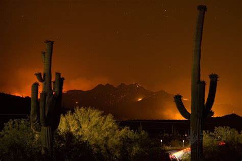 Wildfires news monitoring service from ein news; Wildfires ravage Arizona forests