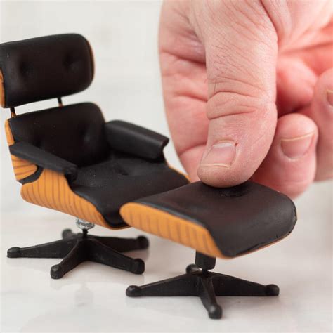 At the time, there was nothing like it—and. Dollhouse Miniature Eames Lounge Chair and Ottoman Set ...