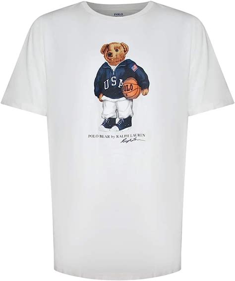 Amazon Com Polo Ralph Lauren Mens Limited Polo Bear Basketball T Shirt