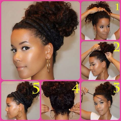 Step By Step Natural Hairstyle Tutorials Musely
