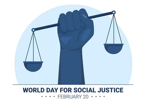 World Day Of Social Justice On February 20 With Scales Or Hammer For A