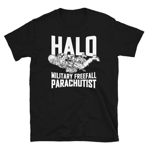 Buy Halo Haho Military Freefall Parachutist T Shirt Army Skydive Tshirt