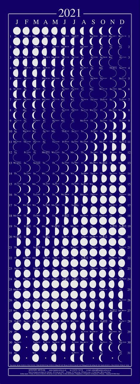 With our 2021 moon phase calendar, you'll find when the next new moon, first quarter, full moon, or last quarter is happening—for all 12 months of 2021. Moon Calendar 2021 | Free 2021 Printable Calendars