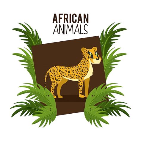 Premium Vector African Animals Cartoons