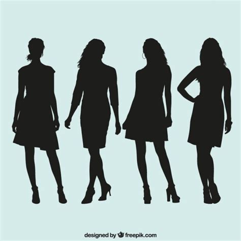Free Vector Women Silhouettes Collection