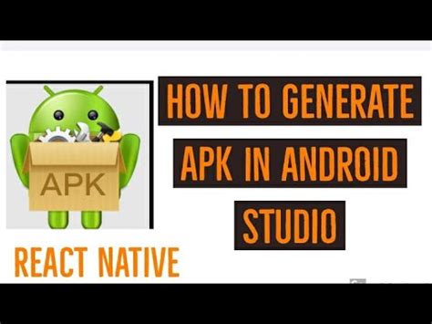 How To Make APK In React Native How To Generate APK In React Native Android APK In React