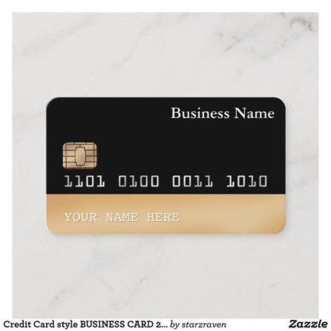 Maybe you would like to learn more about one of these? Credit Card style BUSINESS CARD 2-sided black gold | Zazzle.com | Business fashion, Credit card ...