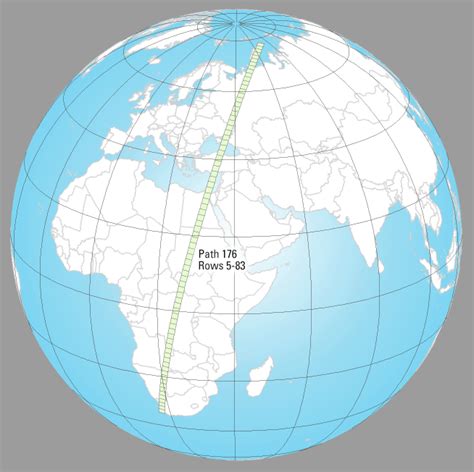 Landsat Path 176 Rows 5 To 83 Illustration Us Geological Survey