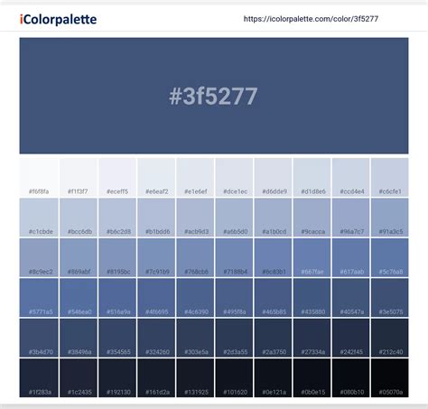 Pantone 19 4030 Tcx True Navy Color Hex Color Code 3f5277