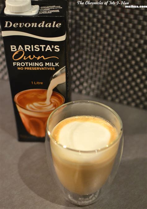 advertorial devondale baristas  frothing milk