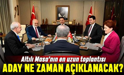 Altılı Masanın En Uzun Toplantısı Erdoğandan “millet” Armağanı Yaşam Gazetesi