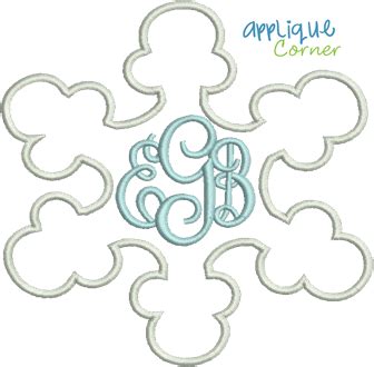 Snowflake Applique Design (With images) | Christmas applique, Embroidery applique, Applique
