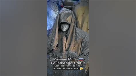 Russian Miner Found Realistic Angel Statue 🇷🇺 Real Or Fake 🤔 Shorts