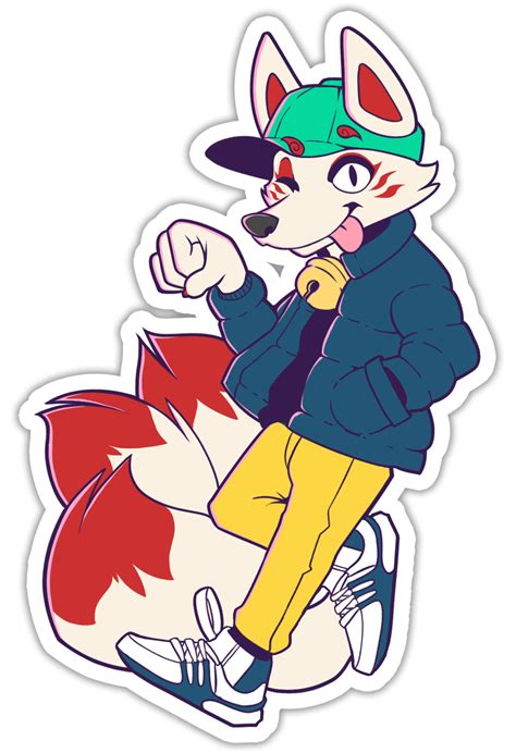 Kitsune Sticker