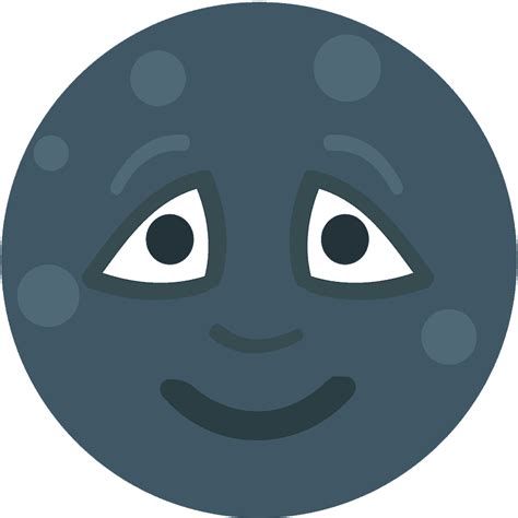 New Moon Face Emoji Clipart Free Download Transparent Png Creazilla