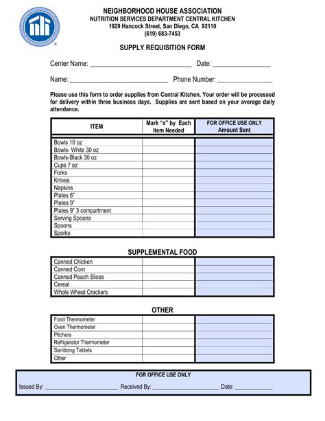 Free 5 Restaurant Requisition Forms In Pdf