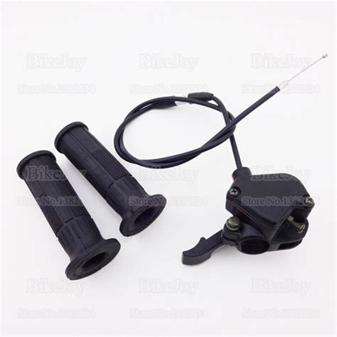 7 8 22mm hand grips thumb throttle control housing gas throttle cable for chinese 50cc 70cc
