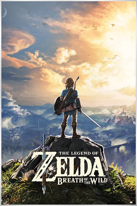 Sunset Over Hyrule The Legend Of Zelda Breath Of The Wild Poster