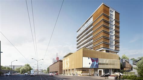 Office Building 3d Rendering Visuals In Tallinn City Centre Yellow
