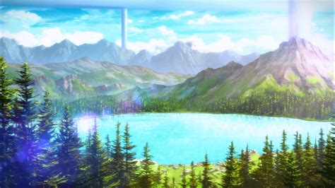 Anime Sword Art Online Mountain Trees Wallpapers Hd Desktop And