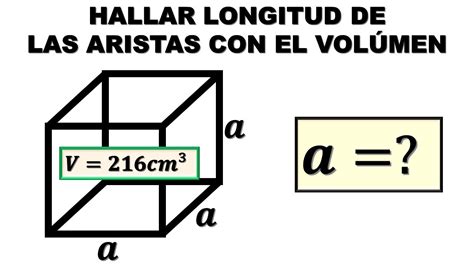 Como Hallar Las Aristas De Un Cubo Con El Volumen Paso A Paso Youtube