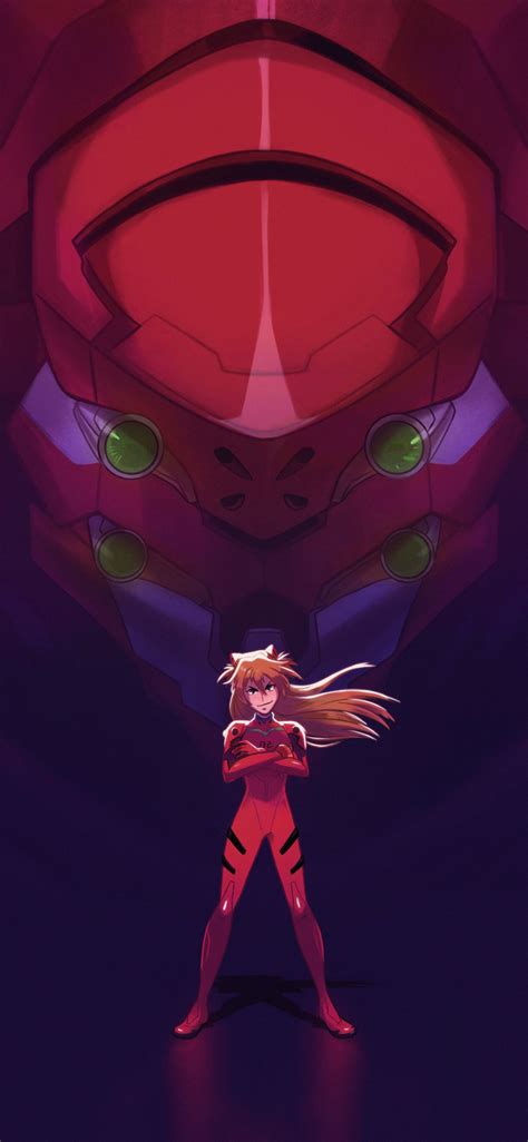 1125x2436 Asuka And Her Unit 02 From Evangelion Iphone Xsiphone 10iphone X Hd 4k Wallpapers