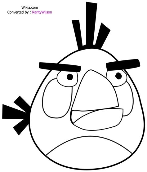 Chuck angry birds 2 coloring pages. 126 dibujos de Angry birds para colorear | Oh Kids | Page 12