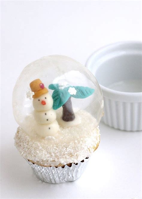 Snowman Globe Cupcake Snow Globe Cupcakes Globe Cake Holiday