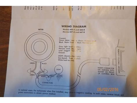 Mercury Outboard Tach Wiring Diagram Wiring Diagram