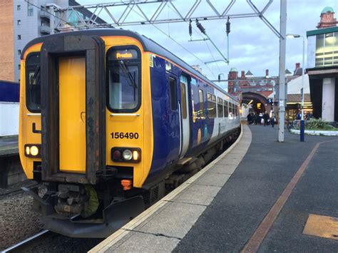 British Rail Class 156 Dmu Operated By Northern Idling At Manchester Oxford Road Before The