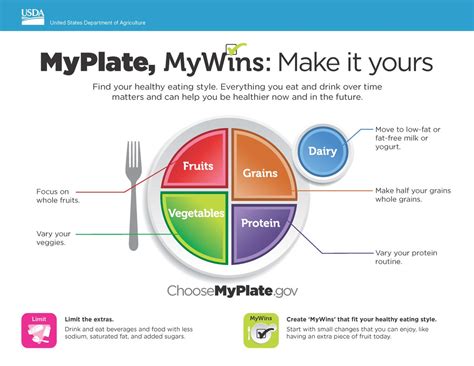 Myplate Five Food Groups