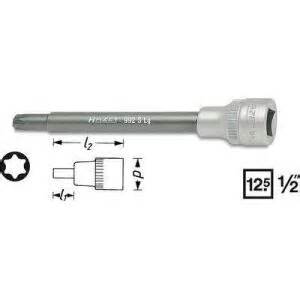 Hazet 992SLG T45 Douille mâle Torx T45 4 pans intérieurs 12 5 mm 1 2