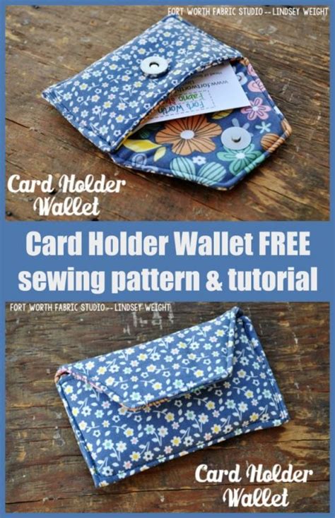 Card Holder Wallet FREE Sewing Pattern And Tutorial Sew Modern Bags