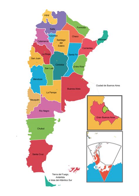 Mapa De Argentina Mapa Político Y Mudo En Diversos Diseños