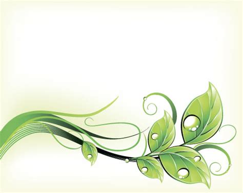 Elegant Leaves Art Background Vector 06 Free Download