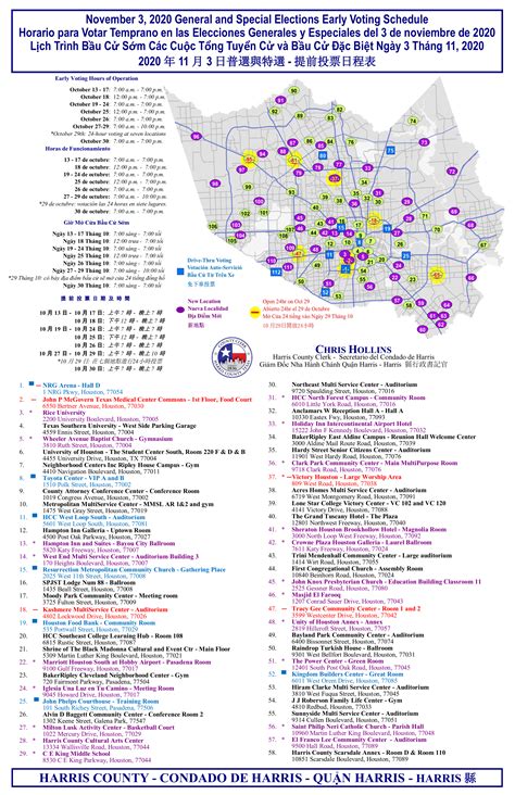Early Voting Locations And Schedules General Election 2020 Valoree