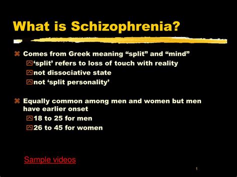 Maybe you would like to learn more about one of these? PPT - What is Schizophrenia? PowerPoint Presentation, free ...
