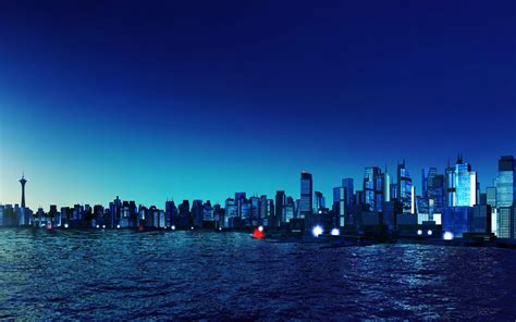 Blue City Wallpapers Top Free Blue City Backgrounds Wallpaperaccess